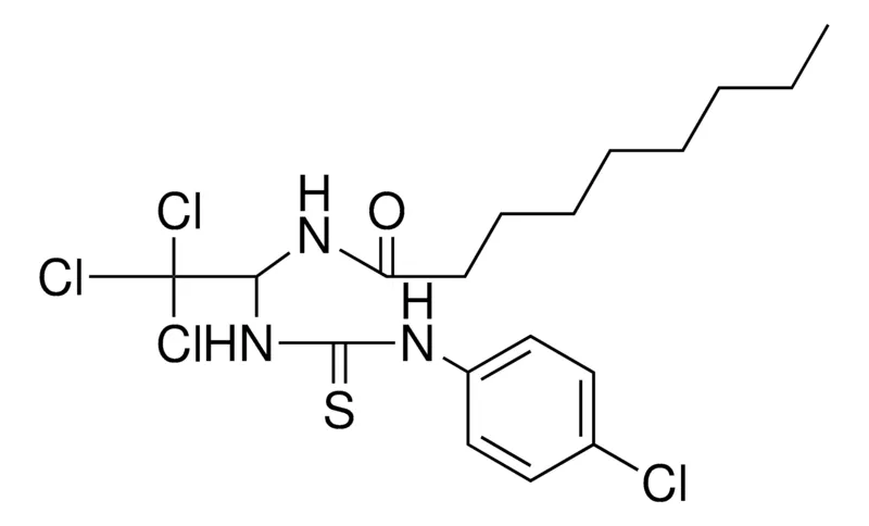 Sigma-Aldrich NONANOIC ACID (2,2,2-TRICHLORO-1-(3-(4-CHLORO-PHENYL)-THIOUREIDO)-ETHYL)-AMIDE,AldrichCPR