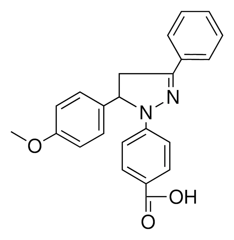 Sigma-Aldrich 4-(5-(4-METHOXY-PHENYL)-3-PHENYL-4,5-DIHYDRO-PYRAZOL-1-YL)-BENZOIC ACID,AldrichCPR