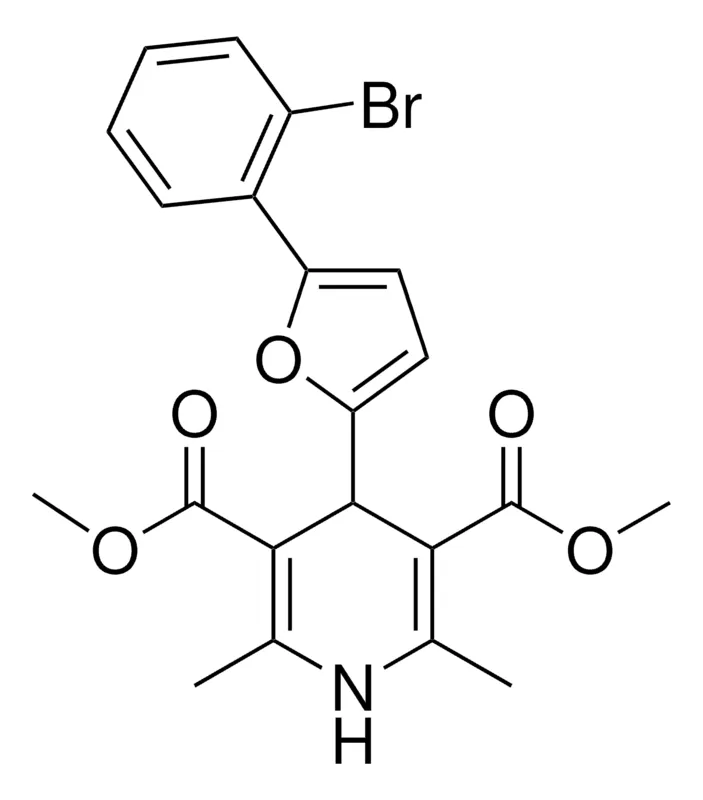 Sigma-Aldrich DIMETHYL 4-(5-(2-BROMOPHENYL)-2-FURYL)-2,6-DIMETHYL-1,4-DIHYDRO-3,5-PYRIDINEDICARBOXYLATE,AldrichCPR