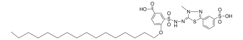 Sigma-Aldrich CARBOXY-HEXADECYLOXYBENZENESULFONIC METHYL-SULFOPHENYL-THIADIAZOLINYLIDENEHYDRAZ,AldrichCPR