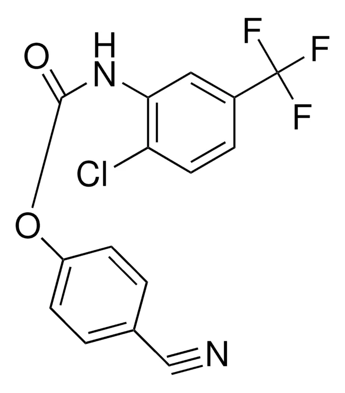 Sigma-Aldrich 4-CYANOPHENYL N-(2-CHLORO-5-TRIFLUOROMETHYLPHENYL)CARBAMATE,AldrichCPR