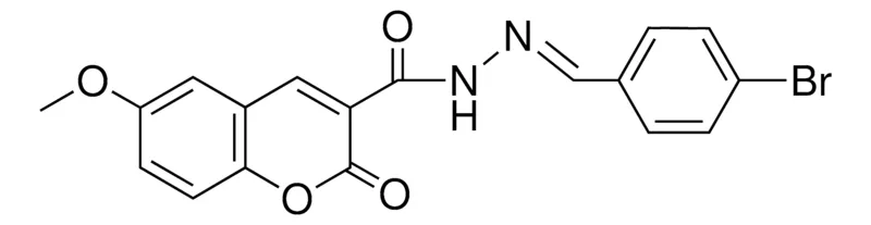 Sigma-Aldrich 6-METHOXY-2-OXO-2H-CHROMENE-3-CARBOXYLIC ACID (4-BROMO-BENZYLIDENE)-HYDRAZIDE,AldrichCPR