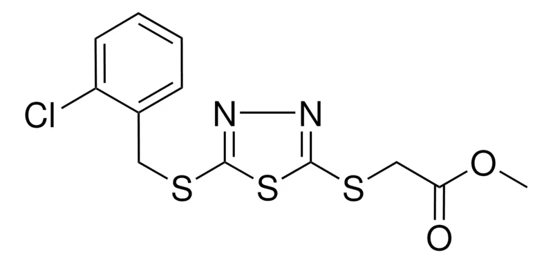 Sigma-Aldrich METHYL ((5-((2-CHLOROBENZYL)THIO)-1,3,4-THIADIAZOL-2-YL)THIO)ACETATE,AldrichCPR