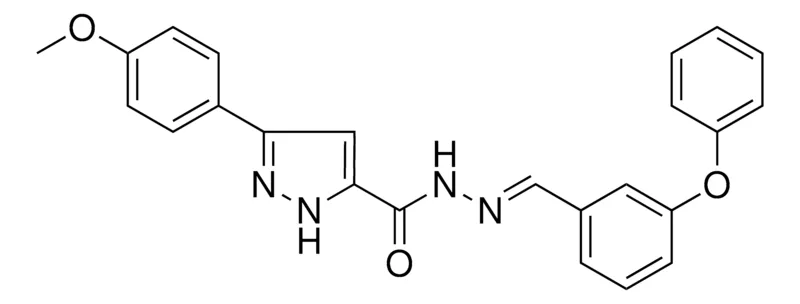 Sigma-Aldrich 5-(4-MEO-PHENYL)-2H-PYRAZOLE-3-CARBOXYLIC ACID (3-PHENOXY-BENZYLIDENE)-HYDRAZIDE,AldrichCPR