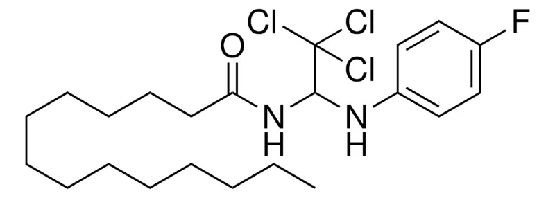 Sigma-Aldrich TETRADECANOIC ACID (2,2,2-TRICHLORO-1-(4-FLUORO-PHENYLAMINO)-ETHYL)-AMIDE,AldrichCPR