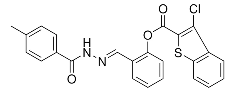 Sigma-Aldrich 2-(2-(4-METHYLBENZOYL)CARBOHYDRAZONOYL)PH 3-CL-1-BENZOTHIOPHENE-2-CARBOXYLATE,AldrichCPR
