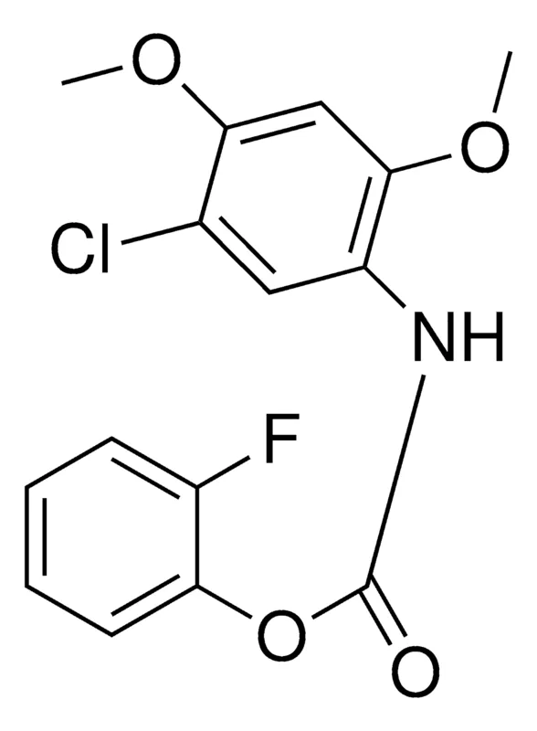 Sigma-Aldrich 2-FLUOROPHENYL N-(5-CHLORO-2,4-DIMETHOXYPHENYL)CARBAMATE,AldrichCPR