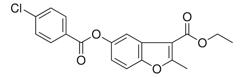 Sigma-Aldrich 5-(4-CHLORO-BENZOYLOXY)-2-METHYL-BENZOFURAN-3-CARBOXYLIC ACID ETHYL ESTER,AldrichCPR