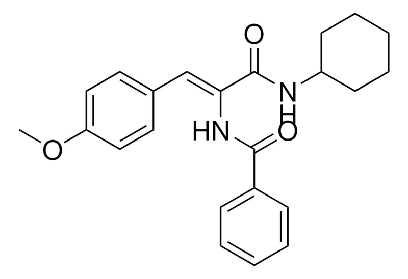 Sigma-Aldrich N-(1-CYCLOHEXYLCARBAMOYL-2-(4-METHOXY-PHENYL)-VINYL)-BENZAMIDE,AldrichCPR