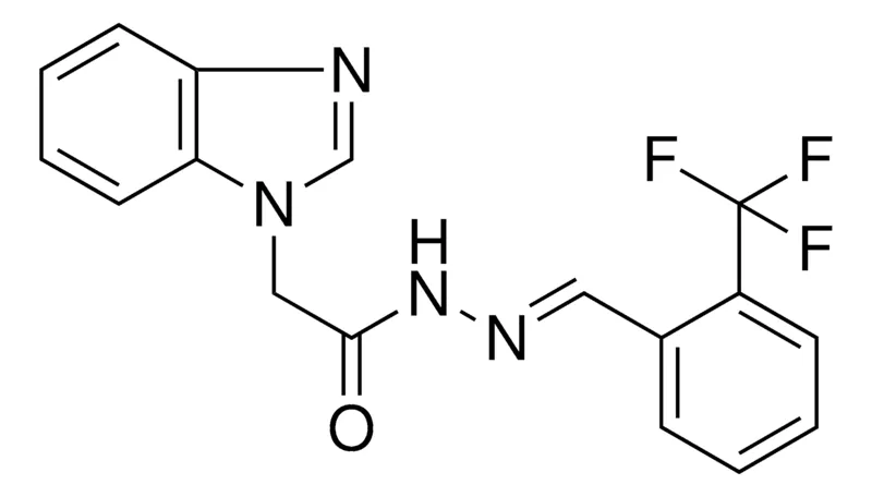 Sigma-Aldrich 2-BENZOIMIDAZOL-1-YL-ACETIC ACID (2-TRIFLUOROMETHYL-BENZYLIDENE)-HYDRAZIDE,AldrichCPR