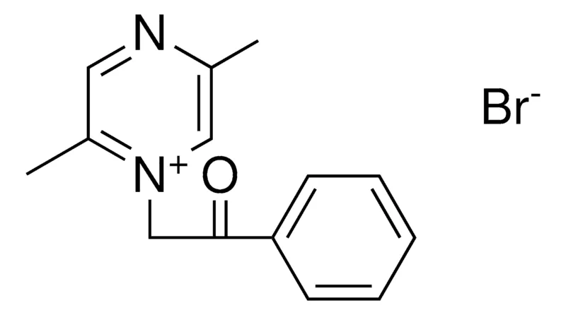Sigma-Aldrich 2,5-DIMETHYL-1-(2-OXO-2-PHENYL-ETHYL)-PYRAZIN-1-IUM, BROMIDE,AldrichCPR