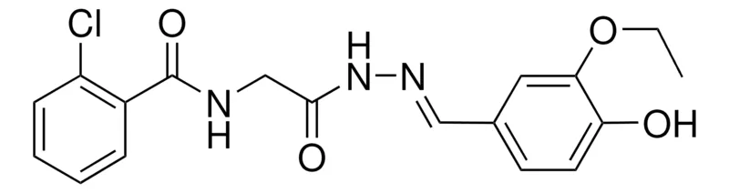 Sigma-Aldrich 2-CHLORO-N-(2-(2-(3-ETHOXY-4-HYDROXYBENZYLIDENE)HYDRAZINO)-2-OXOETHYL)BENZAMIDE,AldrichCPR