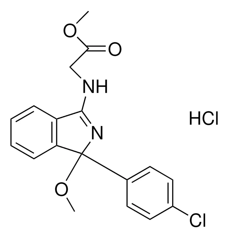 Sigma-Aldrich N-(1-(4-CHLOROPHENYL)-1-METHOXY-1H-ISOINDOL-3-YL)GLYCINE METHYL ESTER HCL,AldrichCPR