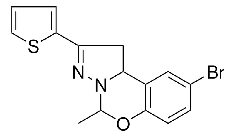 Sigma-Aldrich 8-BR-4-ME-2-THIOPHEN-2-YL-1,9B-DIHYDRO-5-OXA-3,3A-DIAZA-CYCLOPENTA(A)NAPHTHALENE,AldrichCPR