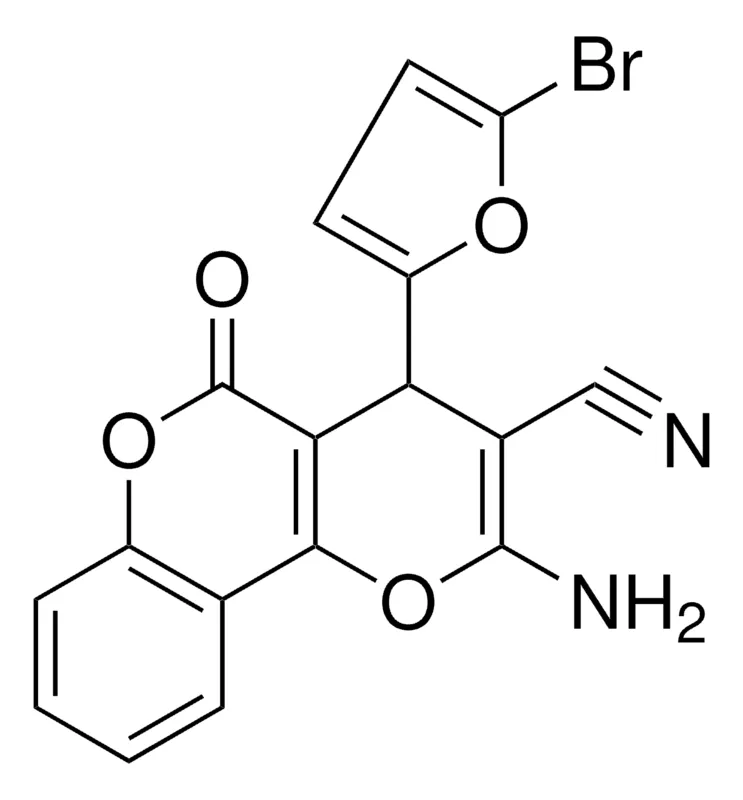 Sigma-Aldrich 2-AMINO-4-(5-BROMO-FURAN-2-YL)-5-OXO-4H,5H-PYRANO[3,2-C]CHROMENE-3-CARBONITRILE，AldrichCPR