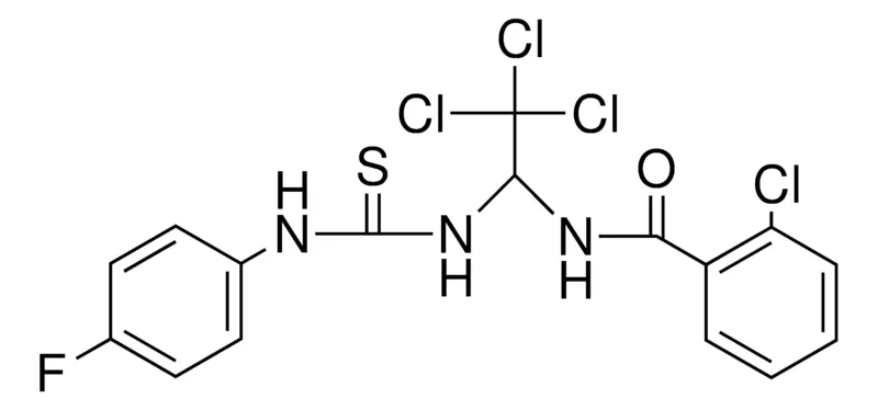 Sigma-Aldrich 2-CHLORO-N-(2,2,2-TRICHLORO-1-(3-(4-FLUORO-PHENYL)-THIOUREIDO)-ETHYL)-BENZAMIDE,AldrichCPR