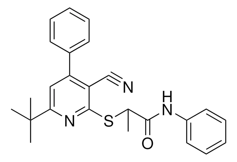 Sigma-Aldrich 2-(6-TERT-BUTYL-3-CYANO-4-PHENYL-PYRIDIN-2-YLSULFANYL)-N-PHENYL-PROPIONAMIDE,AldrichCPR