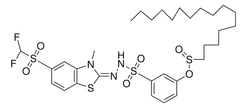 Sigma-Aldrich 3-(HEXADECYLSULFAM)BZ-SULF (5-(DI-F-ME-SO2)-3-ME-2-BZ-THIAZOLINYLIDENE)HYDRAZIDE,AldrichCPR
