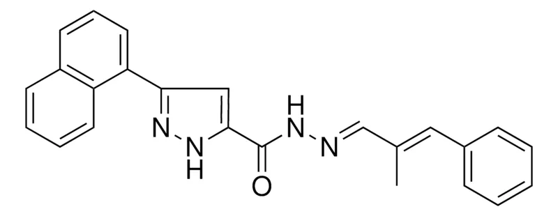 Sigma-Aldrich 5-NAPHTHALEN-1-YL-2H-PYRAZOLE-3-CARBOXYLIC ACID (2-ME-3-PH-ALLYLIDENE)-HYDRAZIDE,AldrichCPR
