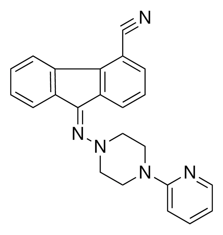 Sigma-Aldrich 9-((4-(2-PYRIDINYL)-1-PIPERAZINYL)IMINO)-9H-FLUORENE-4-CARBONITRILE,AldrichCPR