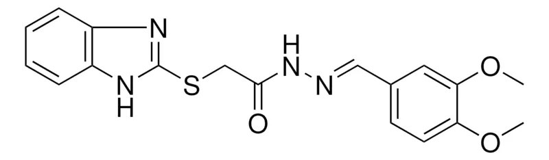 Sigma-Aldrich 2-(1H-BENZOIMIDAZOL-2-YLSULFANYL)-ACETIC ACID (3,4-DI-MEO-BENZYLIDENE)-HYDRAZIDE,AldrichCPR