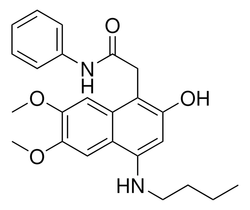 Sigma-Aldrich 2-(4-BUTYLAMINO-2-HYDROXY-6,7-DIMETHOXY-NAPHTHALEN-1-YL)-N-PHENYL-ACETAMIDE,AldrichCPR