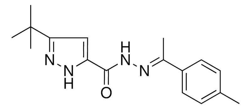 Sigma-Aldrich 5-TERT-BUTYL-2H-PYRAZOLE-3-CARBOXYLIC ACID (1-P-TOLYL-ETHYLIDENE)-HYDRAZIDE,AldrichCPR