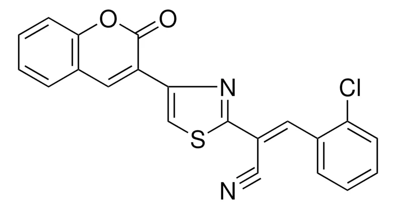 Sigma-Aldrich 3-(2-CHLORO-PHENYL)-2-(4-(2-OXO-2H-CHROMEN-3-YL)-THIAZOL-2-YL)-ACRYLONITRILE,AldrichCPR