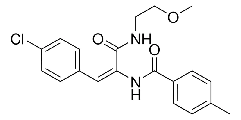 Sigma-Aldrich N-(2-(4-CHLORO-PHENYL)-1-(2-METHOXY-ETHYLCARBAMOYL)-VINYL)-4-METHYL-BENZAMIDE,AldrichCPR