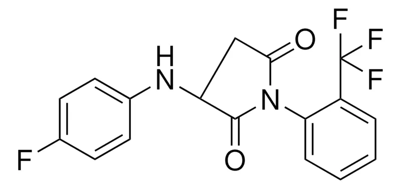 Sigma-Aldrich 3-(4-FLUORO-PHENYLAMINO)-1-(2-TRIFLUOROMETHYL-PHENYL)-PYRROLIDINE-2,5-DIONE,AldrichCPR