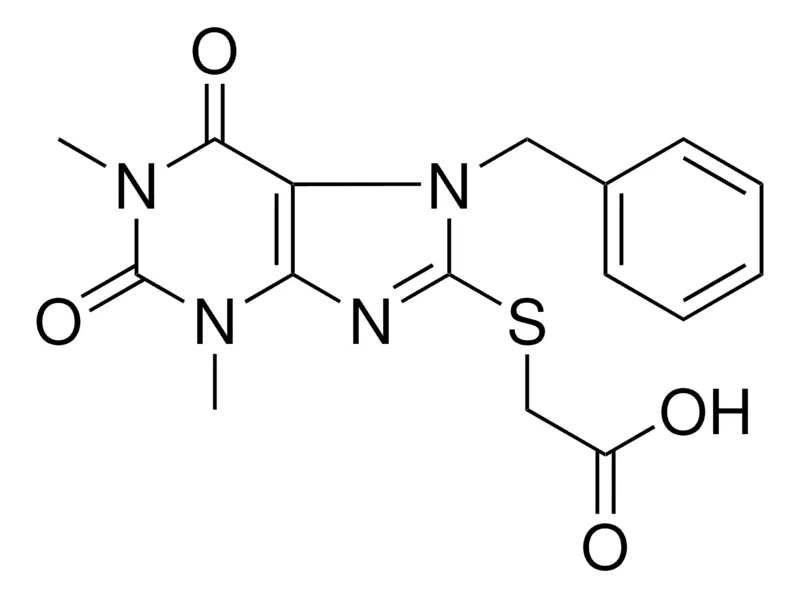 Sigma-Aldrich ((7-BENZYL-1,3-DI-ME-2,6-DIOXO-2,3,6,7-TETRAHYDRO-1H-PURIN-8-YL)THIO)ACETIC ACID,AldrichCPR