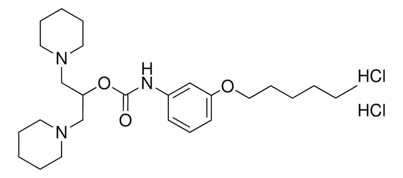 Sigma-Aldrich (3-HEXYLOXY-PH)-CARBAMIC ACID 2-PIPERIDIN-1-YLMETHYL-ET ESTER, DIHYDROCHLORIDE，AldrichCPR
