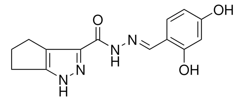 Sigma-Aldrich 1,4,5,6-4H-CYCLOPENTAPYRAZOLE-3-CARBOXYLIC ACID (2,4-DI-HO-BENZYLIDENE)HYDRAZIDE,AldrichCPR