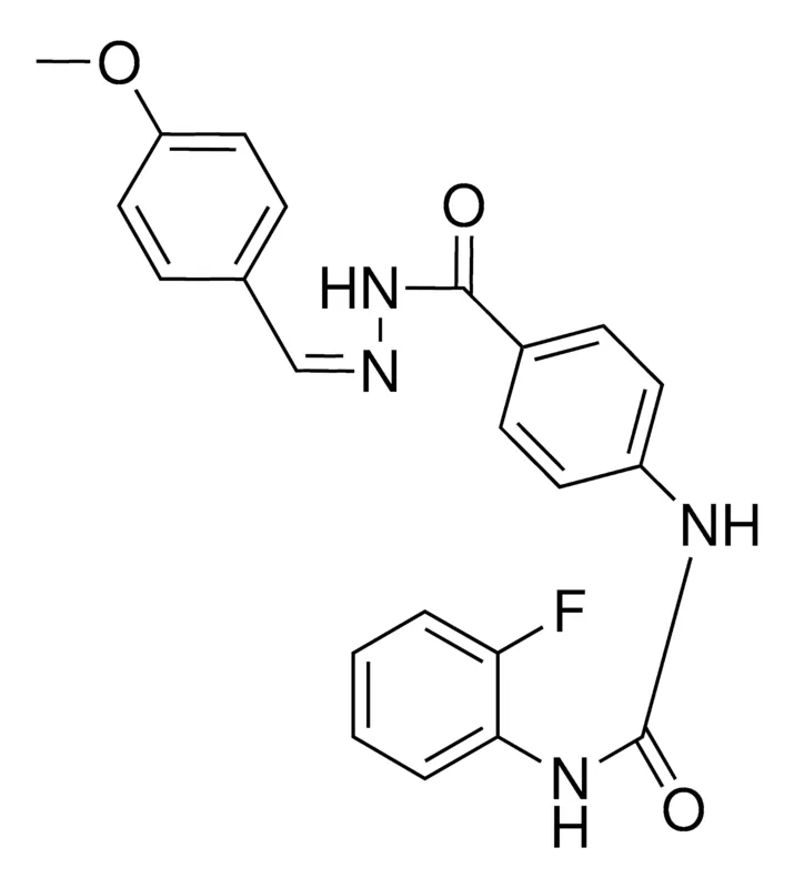 Sigma-Aldrich 4-(3-(2-FLUOROPHENYL)UREIDO)BENZOIC (4-METHOXYBENZYLIDENE)HYDRAZIDE，AldrichCPR