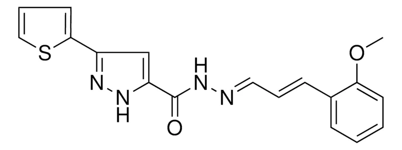 Sigma-Aldrich 5-THIOPHEN-2-YL-2H-PYRAZOLE-3-CARBOXYLIC ACID (3-(2-MEO-PH)-ALLYLIDENE)HYDRAZIDE,AldrichCPR