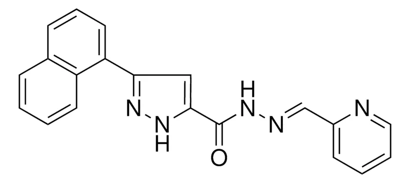 Sigma-Aldrich 5-NAPHTHALEN-1-YL-2H-PYRAZOLE-3-CARBOXYLIC ACID PYRIDIN-2-YLMETHYLENE-HYDRAZIDE,AldrichCPR