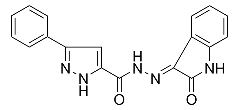 Sigma-Aldrich N'-(2-OXO-1,2-DIHYDRO-3H-INDOL-3-YLIDENE)-3-PHENYL-1H-PYRAZOLE-5-CARBOHYDRAZIDE,AldrichCPR