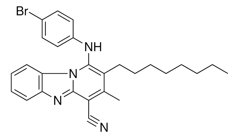 Sigma-Aldrich 1-(4-BR-PHENYLAMINO)3-ME-2-OCTYL-BENZO(4,5)IMIDAZO(1,2-A)PYRIDINE-4-CARBONITRILE,AldrichCPR