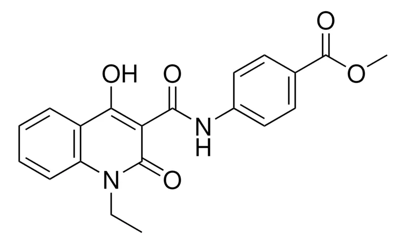 Sigma-Aldrich 4-((1-ET-4-HO-2-OXO-1,2-2H-QUINOLINE-3-CARBONYL)-AMINO)-BENZOIC ACID ME ESTER,AldrichCPR