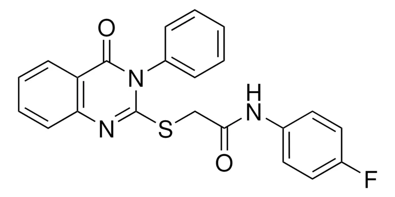 Sigma-Aldrich N-(4-F-PHENYL)-2-(4-OXO-3-PHENYL-3,4-DIHYDRO-QUINAZOLIN-2-YLSULFANYL)-ACETAMIDE,AldrichCPR