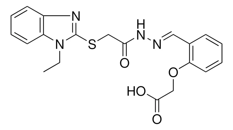 Sigma-Aldrich (2-(2-(((1-ET-1H-BENZIMIDAZOL-2-YL)THIO)AC)CARBOHYDRAZONOYL)PHENOXY)ACETIC ACID,AldrichCPR