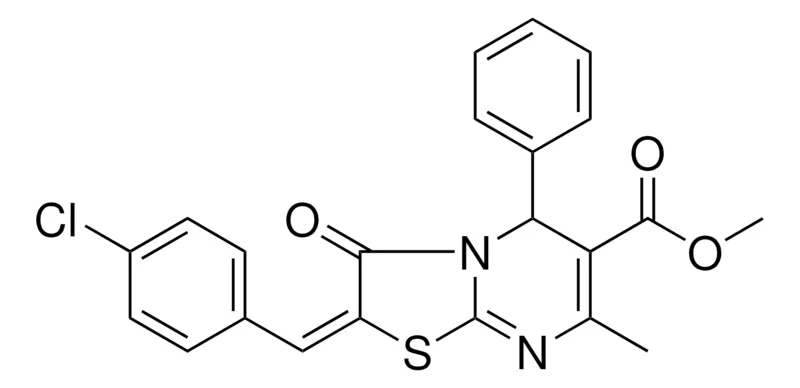 Sigma-Aldrich METHYL (2E)-2-(4-CHLOROBENZYLIDENE)-7-METHYL-3-OXO-5-PHENYL-2,3-DIHYDRO-5H-[1,3]THIAZOLO[3,2-A]PYRIMIDINE-6-CARBOXYLATE，AldrichCPR