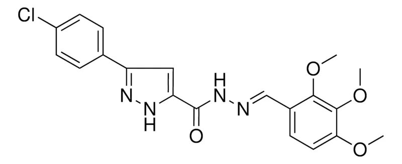 Sigma-Aldrich 5-(4-CL-PH)-2H-PYRAZOLE-3-CARBOXYLIC ACID (2,3,4-TRI-MEO-BENZYLIDENE)-HYDRAZIDE,AldrichCPR
