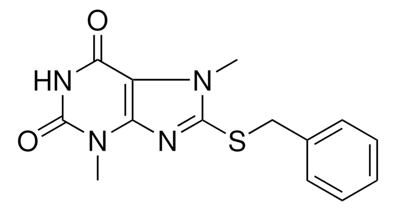 Sigma-Aldrich 8-BENZYLSULFANYL-3,7-DIMETHYL-3,7-DIHYDRO-PURINE-2,6-DIONE,AldrichCPR