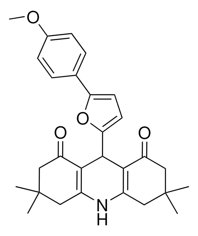 Sigma-Aldrich 9-(5-(4-METHOXYPHENYL)-2-FURYL)-3,3,6,6-TETRAMETHYL-3,4,6,7,9,10-HEXAHYDRO-1,8(2H,5H)-ACRIDINEDIONE,AldrichCPR