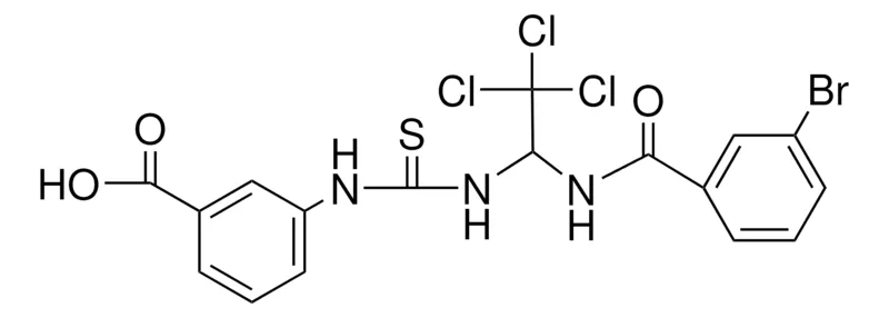 Sigma-Aldrich 3-(3-(1-(3-BROMO-BENZOYLAMINO)-2,2,2-TRICHLORO-ETHYL)-THIOUREIDO)-BENZOIC ACID,AldrichCPR