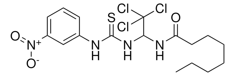 Sigma-Aldrich OCTANOIC ACID (2,2,2-TRICHLORO-1-(3-(3-NITRO-PHENYL)-THIOUREIDO)-ETHYL)-AMIDE,AldrichCPR