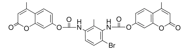 Sigma-Aldrich N,N'-(2-BROMO-6-METHYL-PHENYLENE)BIS(4-METHYLCOUMARIN-7-YL CARBAMATE), ISOMERS,AldrichCPR