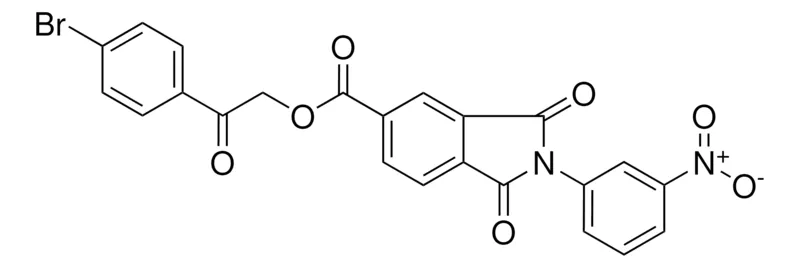 Sigma-Aldrich 2-(4-BROMOPHENYL)-2-OXOETHYL 2-(3-NITROPHENYL)-1,3-DIOXO-5-ISOINDOLINECARBOXYLATE，AldrichCPR