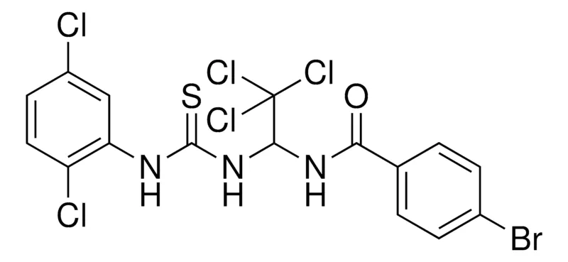 Sigma-Aldrich 4-BR-N-(2,2,2-TRICHLORO-1-(3-(2,5-DICHLORO-PHENYL)-THIOUREIDO)-ETHYL)-BENZAMIDE,AldrichCPR